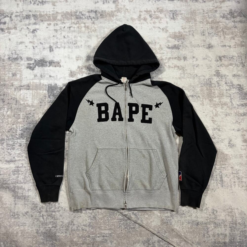 Authentic Bape 2000’s Bapesta Zip Hoodie M